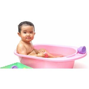Ванночка детская 50л розовая для купания малышей