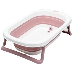 Ванночка детская складная, цвет белый/розовый 6996071