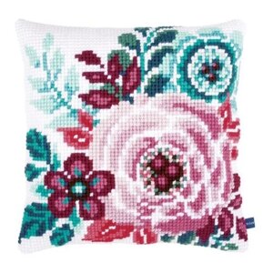 Vervaco Набор для вышивания подушки Цветочный рай 40 x 40 см (PN-0153912)