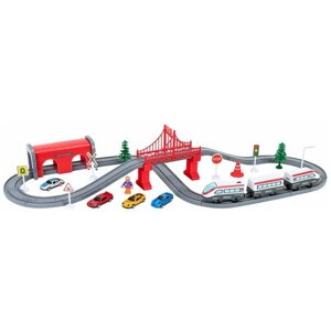 Железная дорога для детей "Мой город, 67 предметов", на батарейках G201-013