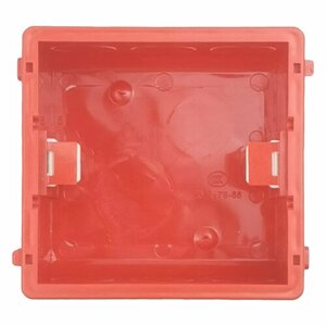 (3 штуки) Квадратный подрозетник 86х84х50мм (монтажная коробка) для бетонных, кирпичных, блочных стен под Xiaomi Aqara. Цвет: красный