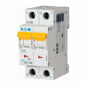 Автоматический выключатель Eaton PL7-C25\2-DC