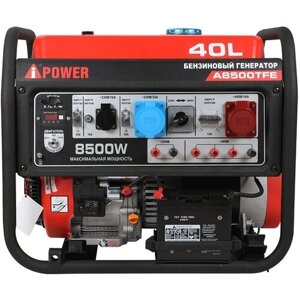 Бензиновый генератор A-iPower A8500TFE + блок автозапуска A-iPower 400 В, 25 А + транспортировочный комплект A-iPower L
