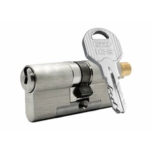 Цилиндр EVVA ICS ключ-вертушка (размер 41х56 мм) - Никель (5 ключей)