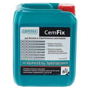 Добавка пластификатор Cemmix CemFix 6 кг 5 л коричневый канистра