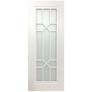 Дверное полотно "Лира " 800*2000 Эмаль , цвет белый, стекло белое сатинат
