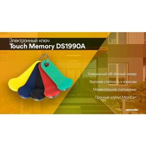 Электронный ключ Touch Memory Ключ DS1990A черный