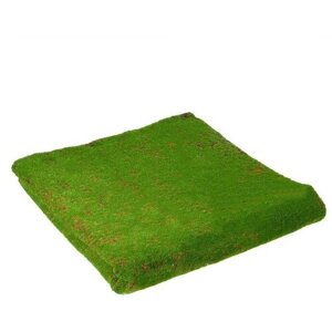 Greengo Мох искусственный, декоративный, полотно 1 1 м, зелёный, с коричневым ямами