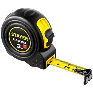 Измерительная рулетка STAYER BlackMax 3410-03_z02, 16 мм х3 м