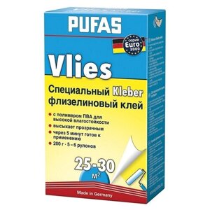 Клей для обоев флизелиновый Pufas Euro 3000 Vlies Kleber (0,2 кг)