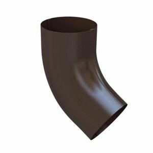 Колено трубы 125/90, 60 гр. шоколадно-коричневый RAL 8017 GLS Steel-R, 4 шт.