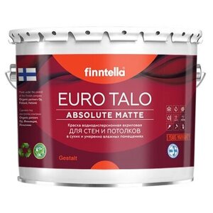 Краска акриловая finntella Euro Talo матовая terassininen 2.7 л