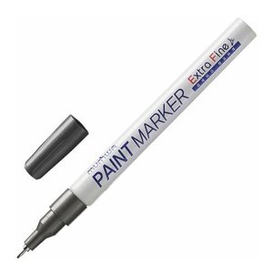 Маркер-краска лаковый MUNHWA "Extra Fine Paint Marker", серебряный, 1 мм, нитро-основа, EFPM-06, 2 шт.