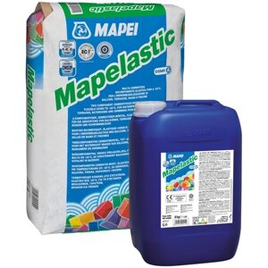 Мастика Mapei MAPELASTIC комплект А+В, 32кг, цвет серый