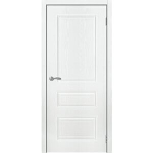 Межкомнатная дверь "СК-1" полотно 2000*800*38мм покрытие ПВХ цвет Санремо белый.