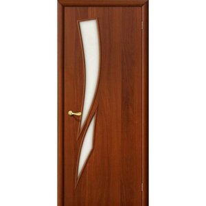 Межкомнатная ламинированная дверь Браво 8С итальянский орех со Стеклом 800х2000мм Полотно