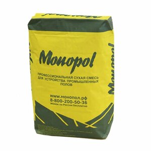 Наливной пол MONOPOL Hard 30 цементное самовыравнивающееся покрытие (цвет: натуральный, фасовка: 20 кг)