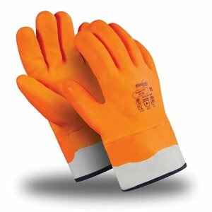 Перчатки морозостойкие MANIPULA нордик КП, нитриловый облив, р-р 11, оранжевые, ТР-08/WG-785