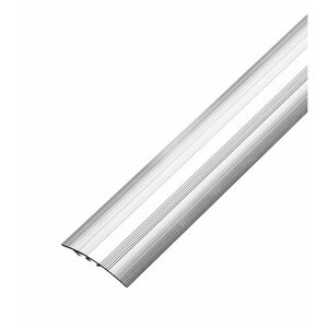 Порог алюминиевый разноуровневый кант 40х1800 мм без покрытия перепад до 8 мм