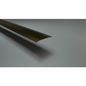 Порог из нержавеющей стали, плоский, под золото/латунь, 40х3000 мм, ПГ-01