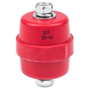 Шинодержатель (шинный изолятор) EKF plc-sm-40, 80х70 мм, 40 мм, 1 шт.