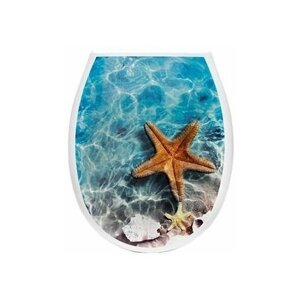 Сиденье для унитаза океан Lux "морская звезда" с детской накладкой