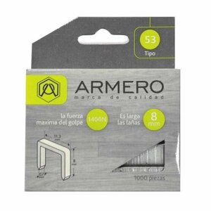 Скобы для мебельного степлера ARMERO A312/007, тип 53, 8мм