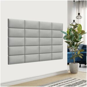 Стеновая панель Eco Leather Grey 15х30 см 4 шт.