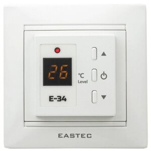 Терморегулятор EASTEC E-34 белый термопласт/стекло