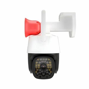Уличная беспроводная охранная 4G-sim купольная поворотная 3mp IP-камера видеонаблюдения HDком K/669-4G-3MP (SD) (N49347UL) с записью на SD карту по