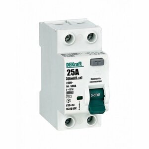Выключатель дифференциального тока узо 03-6ка-2P-025а-300-AC , schneider electric 14225DEK (1 шт.)