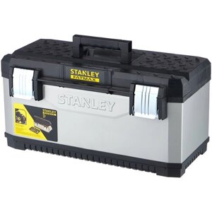 Ящик с органайзером STANLEY FatMax 1-95-616, 29.5x58.4x29.3 см, 23 , серый/черный