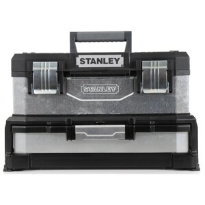 Ящик STANLEY 1-95-830, 54.5x33.5x28 см, 20 , черный/серебристый