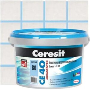 Затирка цементная Ceresit CE 40 водоотталкивающая цвет небесный 2 кг