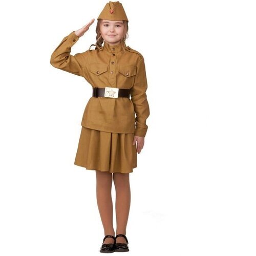 Батик Детская военная форма Солдатка, цвет хаки, рост 128 см 8009-3-128-64