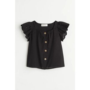 Блуза H&M, размер 122, черный