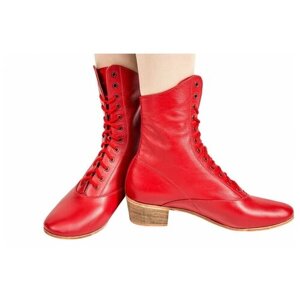 Ботинки VARIANT, для танцев, натуральная кожа, размер 42, красный