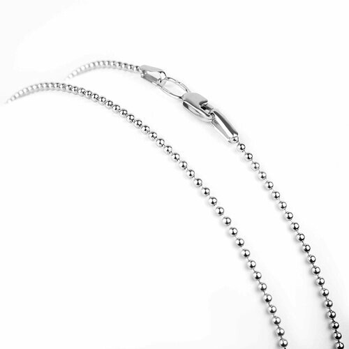 Цепь Sirius Jewelry, серебро, 925 проба, родирование, длина 40 см., средний вес 2.6 гр., серебряный