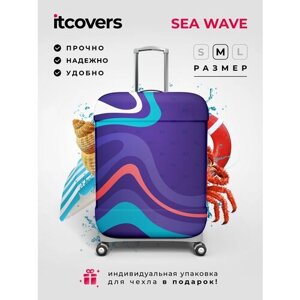 Чехол для чемодана itcovers, текстиль, 80 л, размер M, фиолетовый