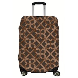 Чехол для чемодана LeJoy, текстиль, размер M, коричневый