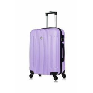 Чемодан L'case Ch0550, 54 л, размер M, лиловый, фиолетовый