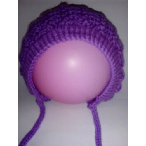 Чепчик Топотушки для девочек демисезонный, размер 42-44 см, фиолетовый
