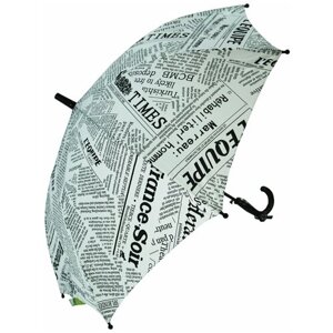 Детский зонт-трость Rain-Proof umbrella полуавтомат 193/белый, черный