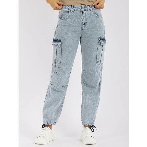 Джоггеры джоггеры Blue Hill Jeans, размер 36, голубой