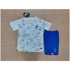 Форма футбольная, шорты и футболка, размер L, синий, белый