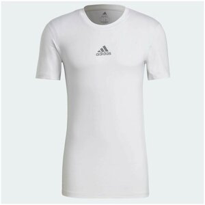 Футболка adidas Techfit Compression Short Sleeve, размер s, белый