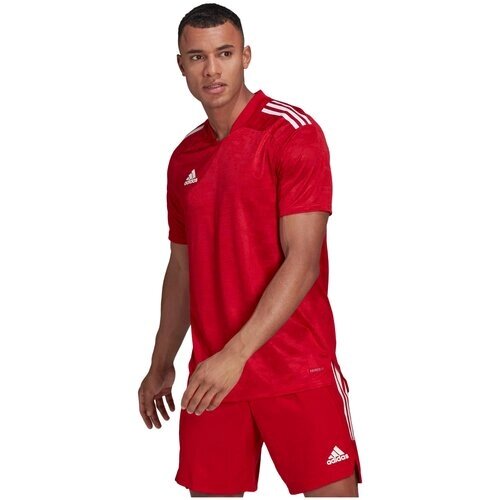 Футбольная футболка adidas, размер S, красный
