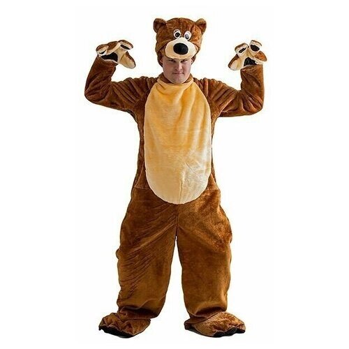Карнавальный костюм взрослый Бурый медведь рост 180 см