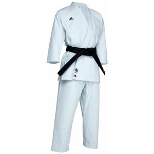 Кимоно для карате adidas без пояса, сертификат WKF, размер 170, белый