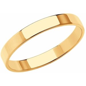 Кольцо Diamant, красное золото, 585 проба, размер 19